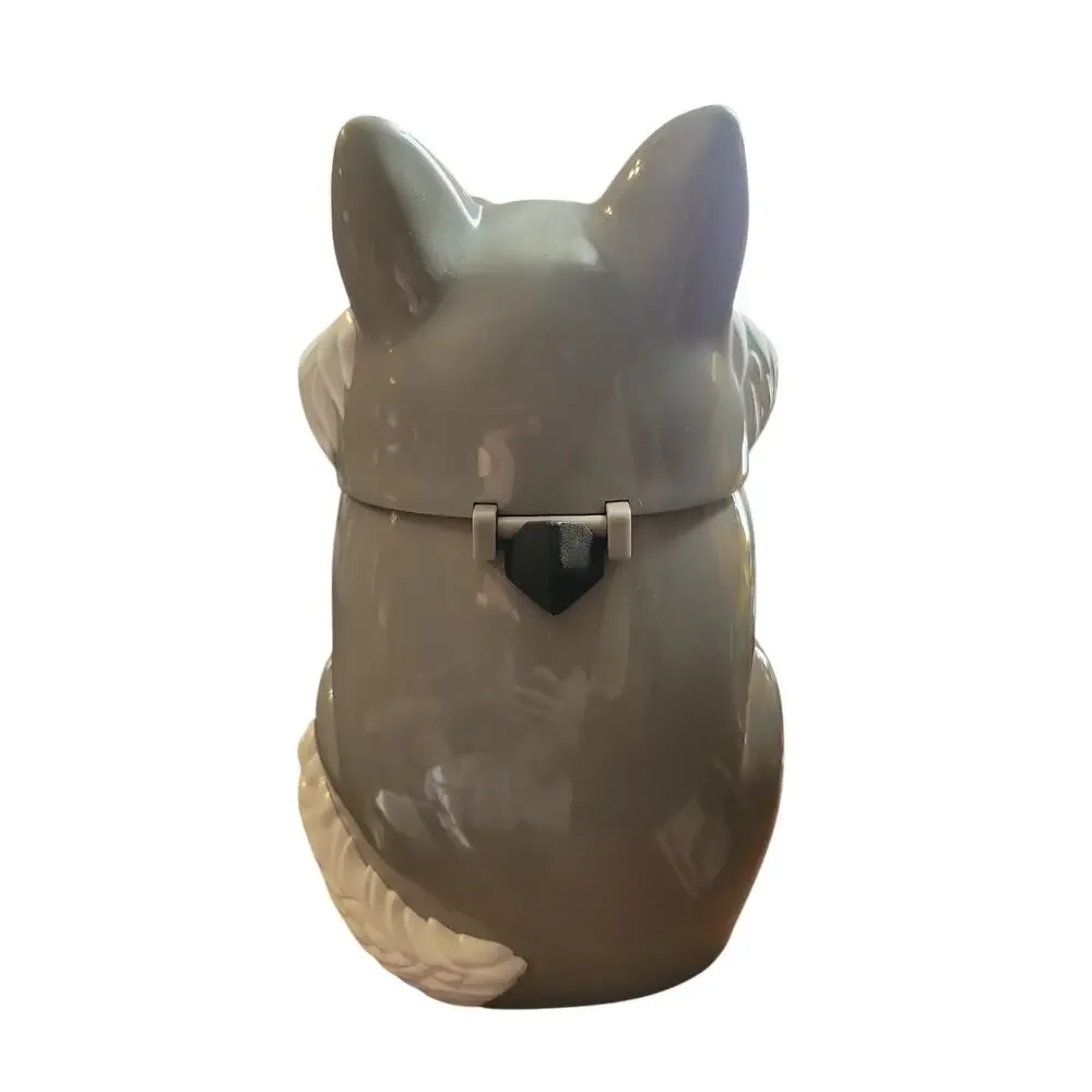 Vintage Fun-Damental Too, Ltd. Disney Wolf Cookie Jar TESTED Gray/White